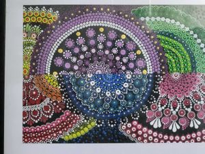 Framed Dot Mandala Art