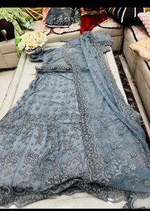Embroidered Blue lehnga choli