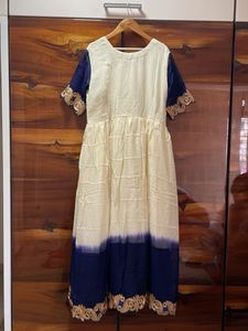 white anarkali