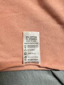 Turtle Neck Peach Top