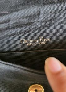 Dior Vintage Sac A Main Black Crossbody Bag