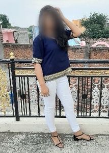 Indo-Fusion Navy Kurti Top