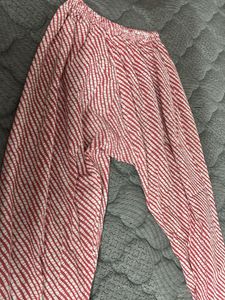 Stylish Red &amp; White Striped Palazzos