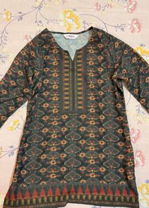 BIBA Women Polyester Straight Fit Printed Kurti