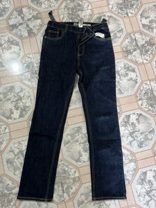 Classic Dark Wash Denim Jeans