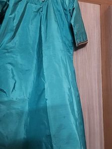 Sea Green Embroidered Kurti