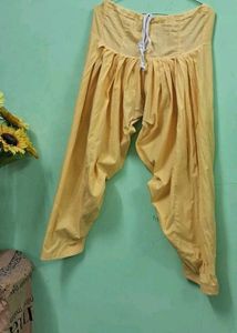 Yellow Patiala Pants