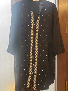 Black Kurta Embroidery bust size 42 2xl