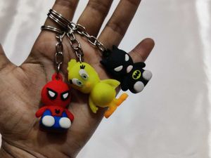 Set of 9 Cute Cartoon  Keychains