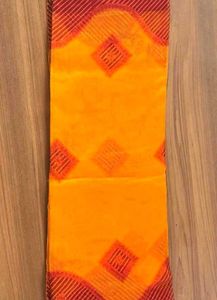 Red and Light orange Saree