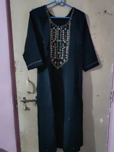 Zari Work Women Kurta Pant And Dupatta Set