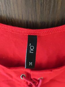 💥Price Drop💥 Rio Red Crop Top| Medium| Stretchable Material