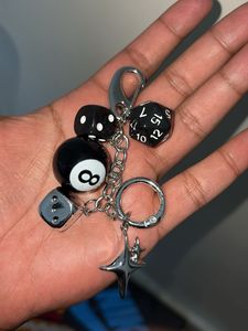 Dice and 8 Ball Keychain