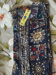 Beautiful embroiderd kurta with pants and dupatta