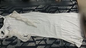 White halterneck  Sleeve Dress