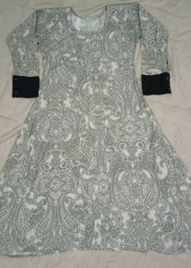 A Line Kurti With Jeans