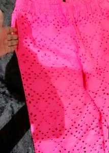 Chic Pink Eyelet Co-ord Set