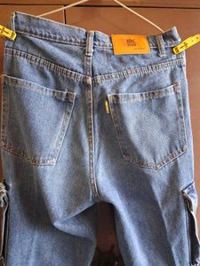 Stylish Blue Cargo Jeans