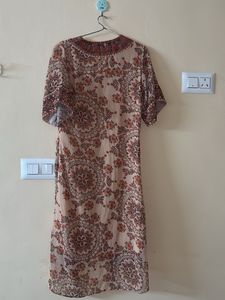 AARKE RITU KUMAR Boho Print V-Neck Midi Dress