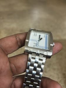 Titan Analog white Dial  Watch Stainless Steel