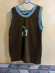 Brown & Blue Tank Top