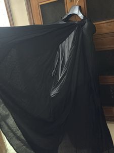 Elegant Black Ethnic Drape Skirt