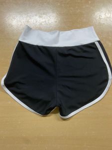 Black &amp; White Trim Athletic Shorts