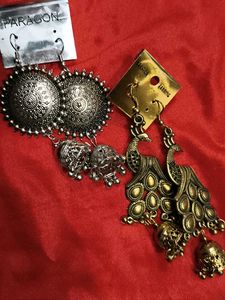 Assorted Earrings - Silver Tone