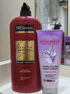 TRESemme Keratin Smooth Shampoo & L'Oreal Night
