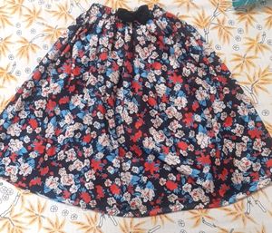 Cute Floral Print Skirt