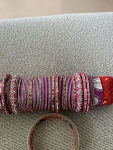 Fixed Price Brand New Pink Bangle Set