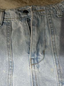 Light Wash Cargo Jeans