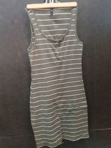 Striped Sleeveless Mini Dress