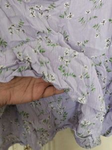 Sweet Lavender Floral Tiered Tank Top