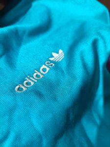 adidas vintage Track Jacket Teal Purple