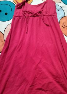 Red Casual Spaghetti Strap Dress
