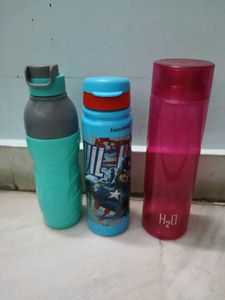 Set of 3 Reusable Water Bottles