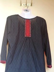 fabindia Elegant Black Kurta with