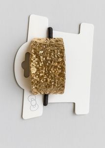 Gold Textured Hair Tie