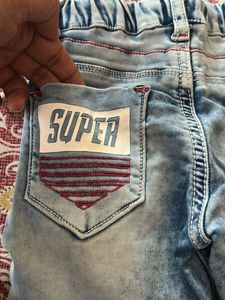 Kids Light Wash Distressed Jeans