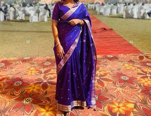 Elegant Royal Blue Saree