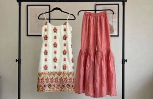 Elegant Ethnic Kurta Set with Sharara