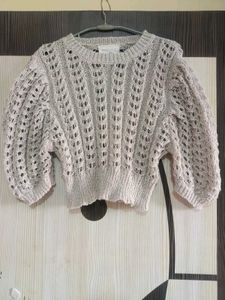 Cream Cable Knit Sweater