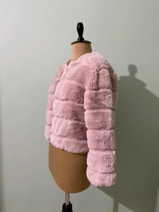 Pink Faux Fur Jacket