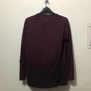 Y2K Striped Long Sleeve NYC Graphic Tee