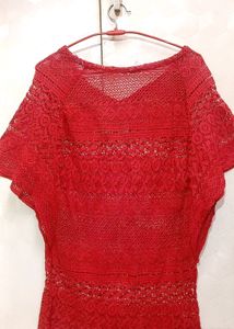 Cotton Net Casual Top