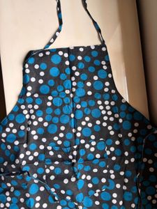 Blue Polka Dot Apron