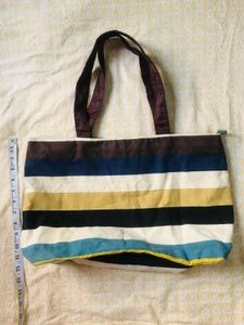Striped Tote Bag