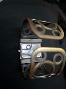 Vintage Gold-Tone Cuff Watch