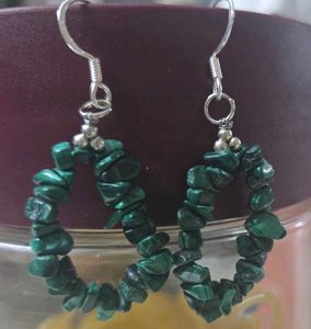 Handmade Malachite SS925 earrings